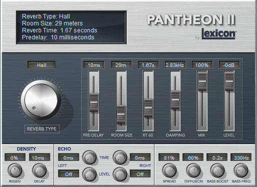 Lexicon Pantheon II VST v2.0