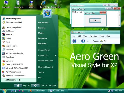 Aero Green Visual For XP UmbrellaMOD.CoM Aero Green Visual For XP UmbrellaMOD.CoM
